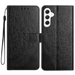 SKALO Samsung A15 5G Mandala Flip Cover - Sort