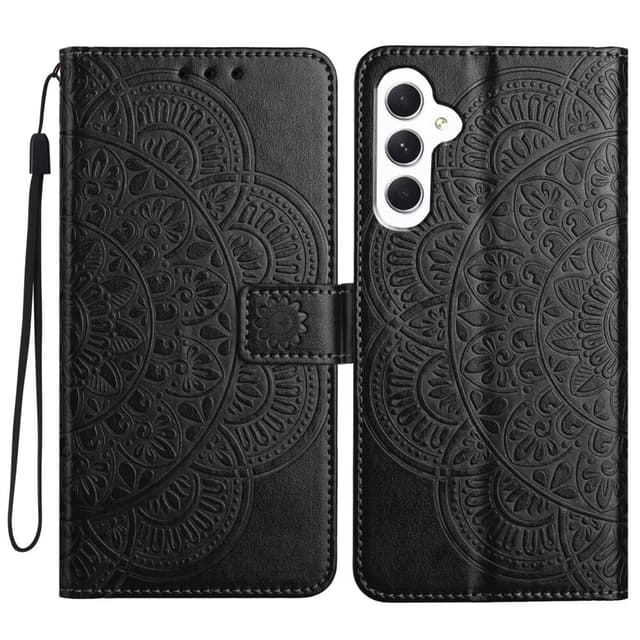 SKALO Samsung A15 5G Mandala Flip Cover - Sort