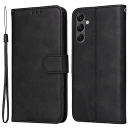 SKALO Samsung A25 5G PU-Läder Plånboksfodral - Svart