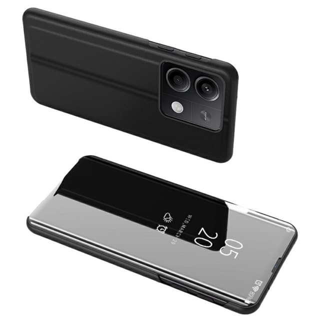 SKALO Xiaomi Redmi Note 13 5G Clear View Spegel fodral - Svart