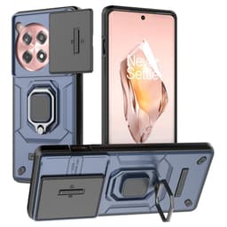 SKALO OnePlus 12R 5G Armor Hybrid Metal Ring Camera Slider - Blå