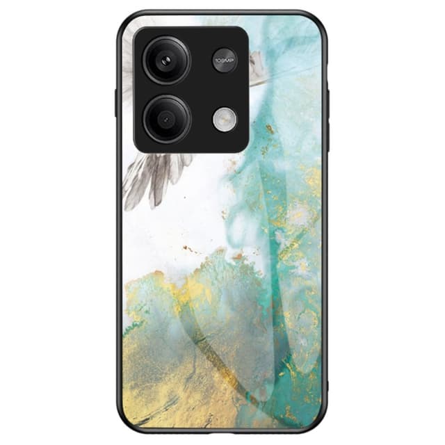 SKALO Xiaomi Redmi Note 13 5G Marmor hærdet glas TPU Cover - #1
