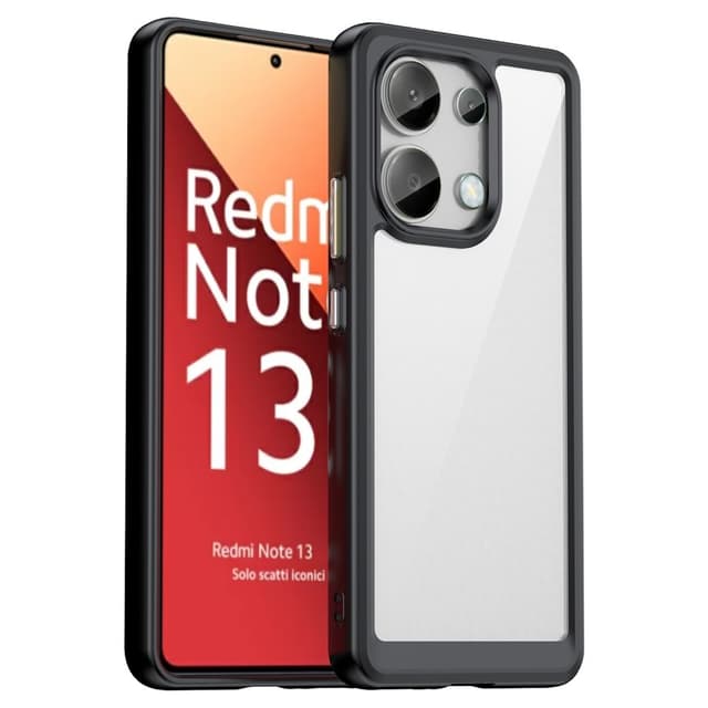 SKALO Xiaomi Redmi Note 13 4G Farve Bumper Cover - Sort
