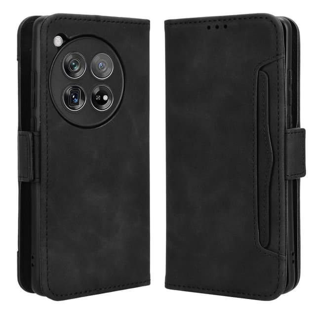 SKALO OnePlus 12 5G 6-FACK Plånboksfodral - Svart