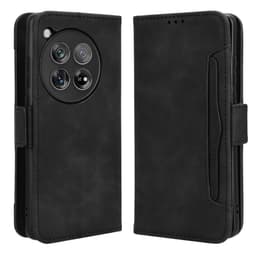 SKALO OnePlus 12 5G 6-lokeroa Lompakkokotelo - Musta
