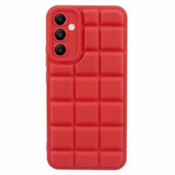 SKALO Samsung A15 5G Puffer Bumper TPU-suojakuori - Punainen