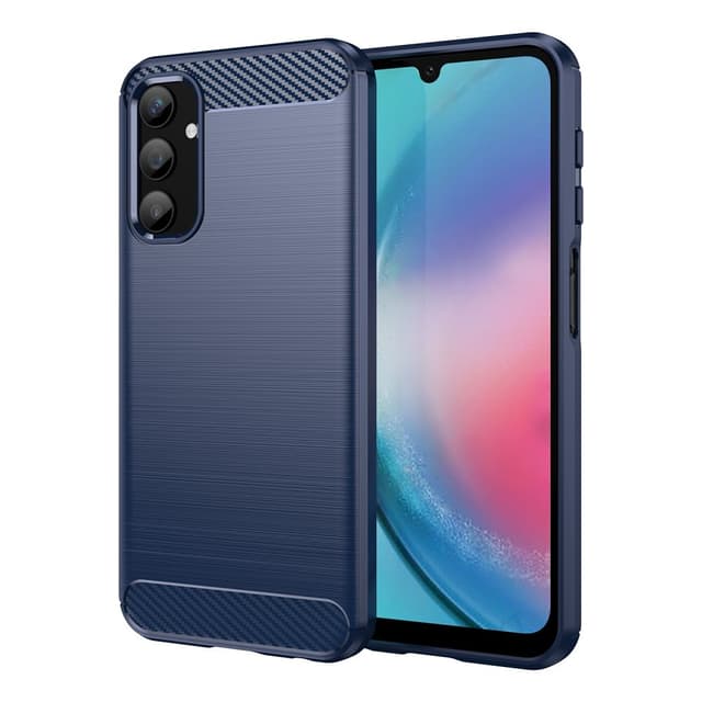 SKALO Samsung A25 5G Armor Carbon Stöttåligt TPU-skal - Blå