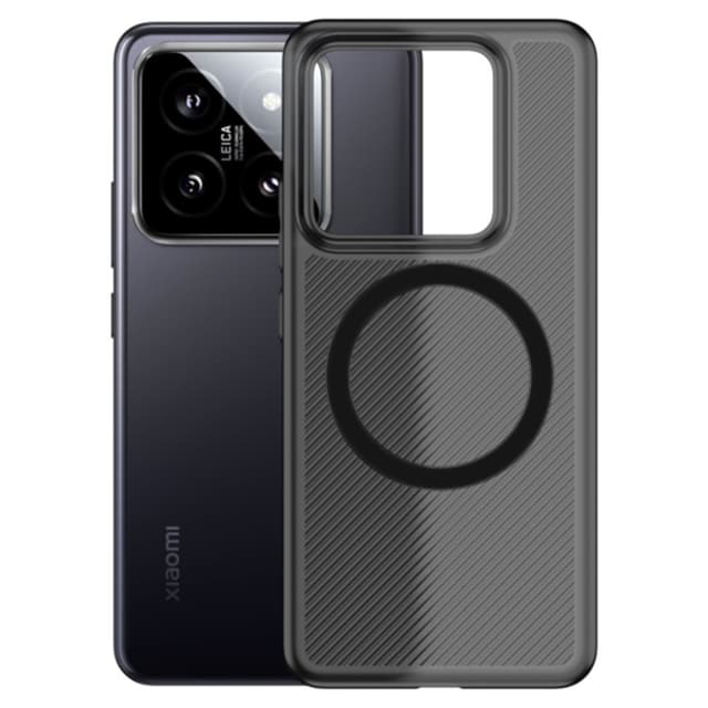 SKALO Xiaomi 14 5G Twill Magnetic Ring Cover - Sort