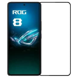 2-KPL SKALO Asus ROG Phone 8 Pro 5G Koko Näytön Karkaistu Lasi - Musta
