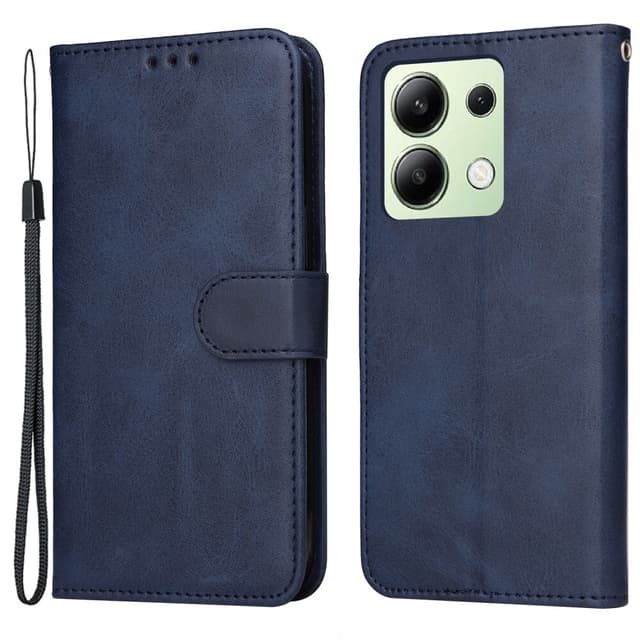 SKALO Xiaomi Redmi Note 13 4G PU-Läder Plånboksfodral - Blå