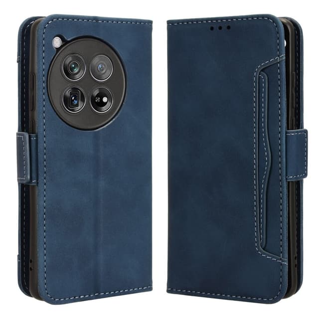 SKALO OnePlus 12 5G 6-FACK Plånboksfodral - Blå