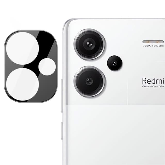 2-PACK SKALO Xiaomi Redmi Note 13 Pro+ 5G 3D Linsskydd/Kameraskydd Härdat Glas