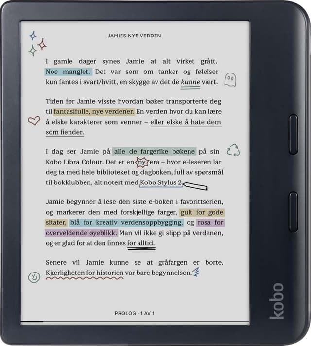 Kobo Libra Colour eBook-leser 32GB (sort)
