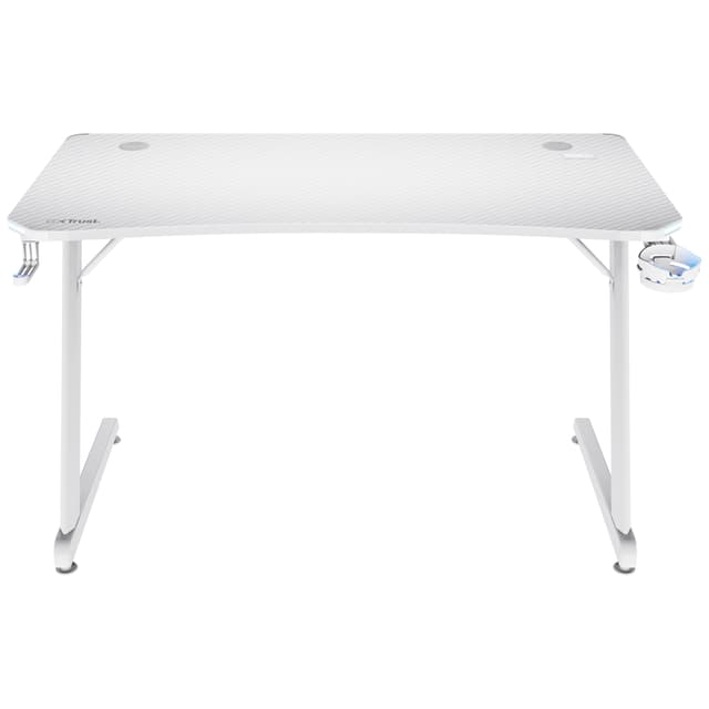 Trust GXT709 LUMINUS RGB skrivbord för gaming (vitt)