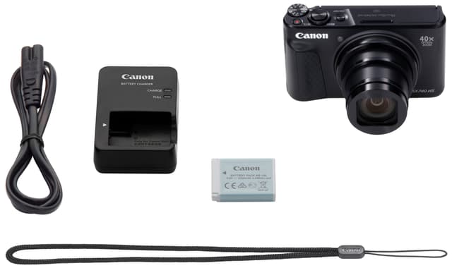 Canon PowerShot SX740 HS zoom-kamera (sort) - Elkjøp