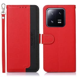 KHAZNEH Plånboksfodral till Xiaomi 14 - Röd/Svart