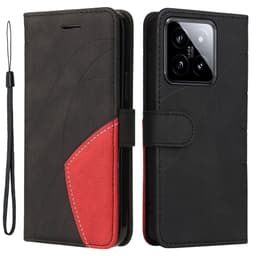 Til Xiaomi 14 KT-serie-1 dobbeltfarve tegnebog