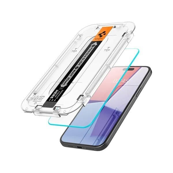 Spigen Glas.TR EZ Fit Härdat Skärmskydd till iPhone 15 Plus
