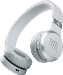 JBL LIVE 460NC trådløse on-ear hodetelefoner (hvit)