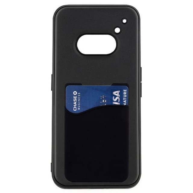 Silikone cover med kortholder Nothing Phone 2a - Sort
