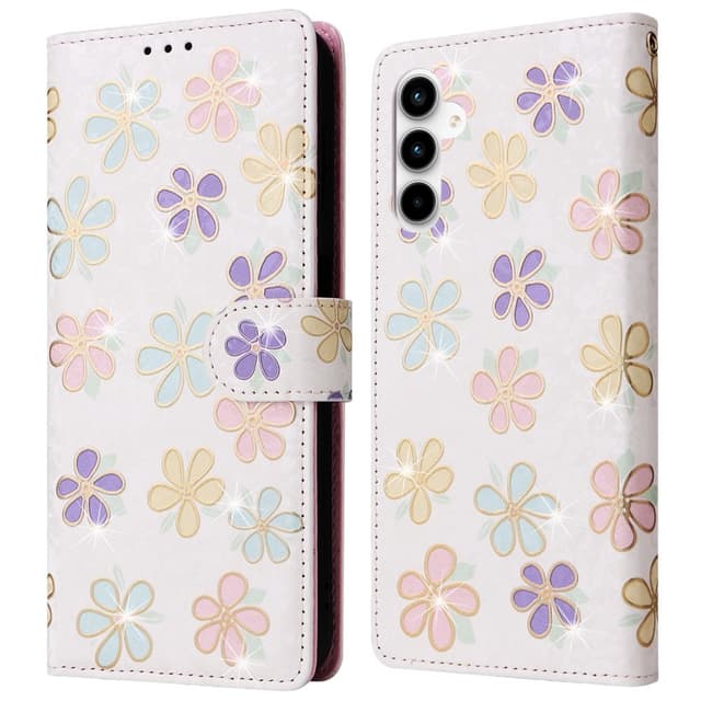 Til Samsung Galaxy A35 Lommebok-deksel Blomster