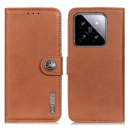 KHAZNEH Til Xiaomi 14 Case Shell Brun
