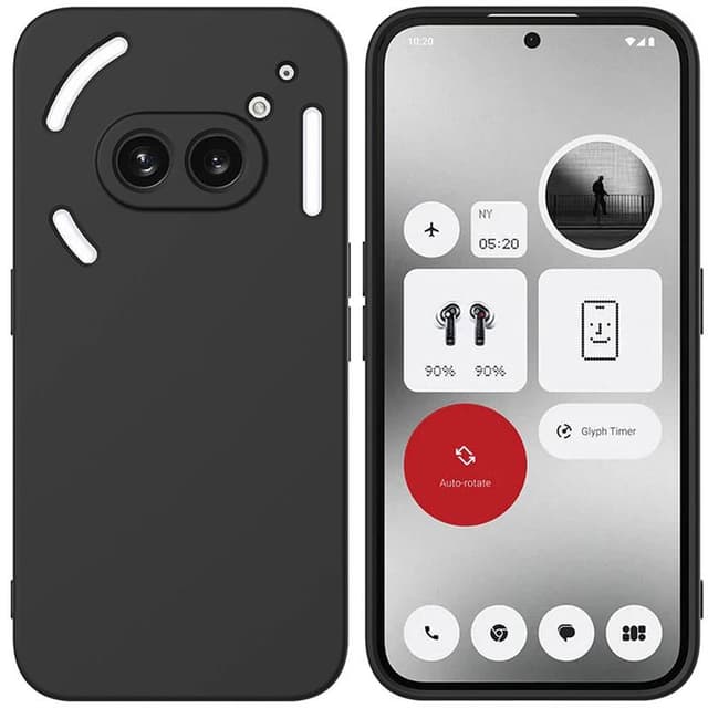 Liquid silikone cover Nothing Phone 2a - Sort