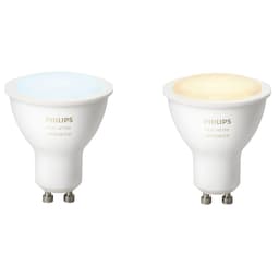 Philips Hue White ambiance pærer dobbeltpakke 5,5W GU10