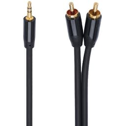 Sandstrøm 2x RCA - 3.5mm äänikaapeli (1 m)