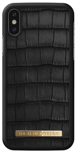 iDeal fashion fodral till iPhone X/Xs (svart krokodilmönster)