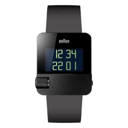Braun prestige digital ur med gummirem