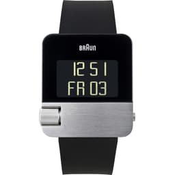 Braun prestige digital ur med gummirem