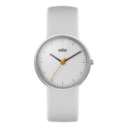 Braun classic klocka med läderrem
