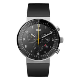 Braun prestige chronograph ur med gummirem