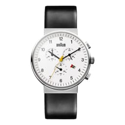 Braun classic kronograf klocka med läderrem