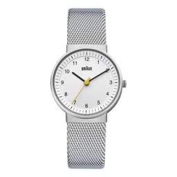 Braun klassisk ur med mesh armbånd