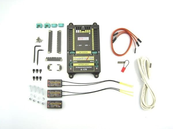 Jeti Central Box 400 w/ 2x Rsat2 & 1x RCswitch - Elkjøp | Elkjøp
