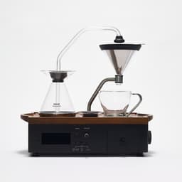 Barisieur kaffebryggende vekkerklokke - svart - valnøtt