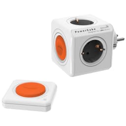 PowerCube Original Switch stikdåse 1510EUORRM (orange/grå)