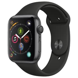 Apple Watch Series 4 44 mm (grå alu/sort sport band)