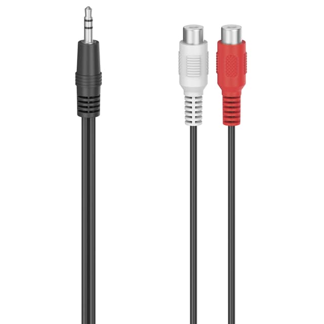 Hama ljudadapter (2 x RCA kontakt - 3.5mm jack)
