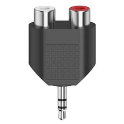 Hama ljudadapter (2 x RCA uttag - 3.5mm jack kontakt)