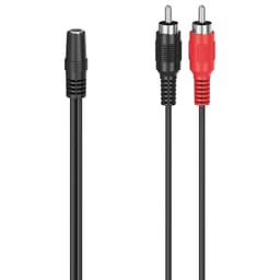 Hama lydadapter (2x RCA-stik - 3,5 mm jack-fatning)