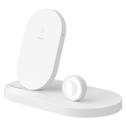 Belkin BOOST UP trådløs opladerdock til iPhone/Apple Watch (hvid)
