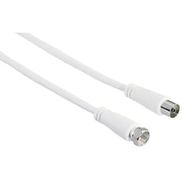 Hama 90 dB kabeladapter antenne (hvit/3m)