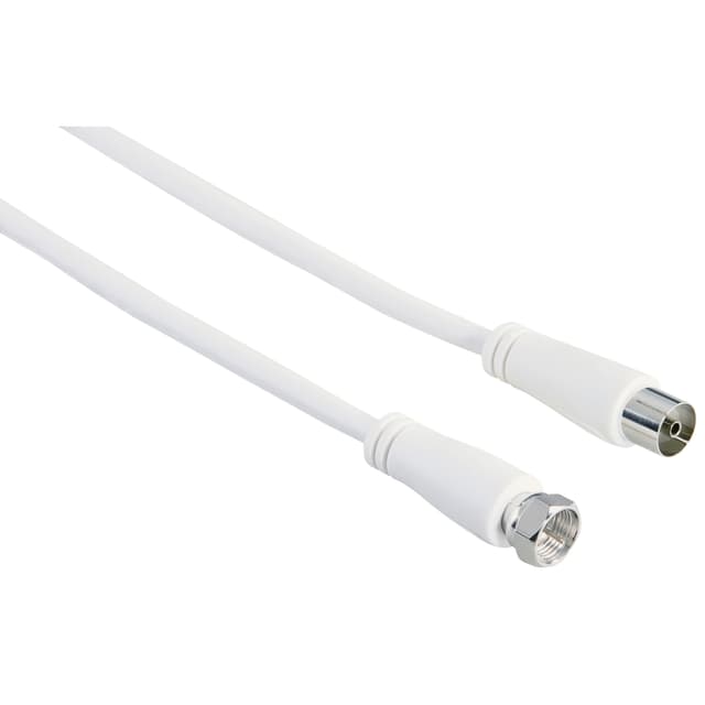 Hama 90 dB kabeladapter antenne (hvit/3m)