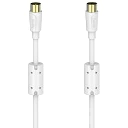 Hama koaksial flexislim antennekabel 90 dB (5 m/hvit)