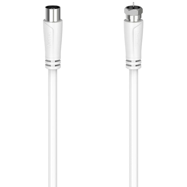 Hama 90 dB kabeladapter antenne (hvit/1,5m)