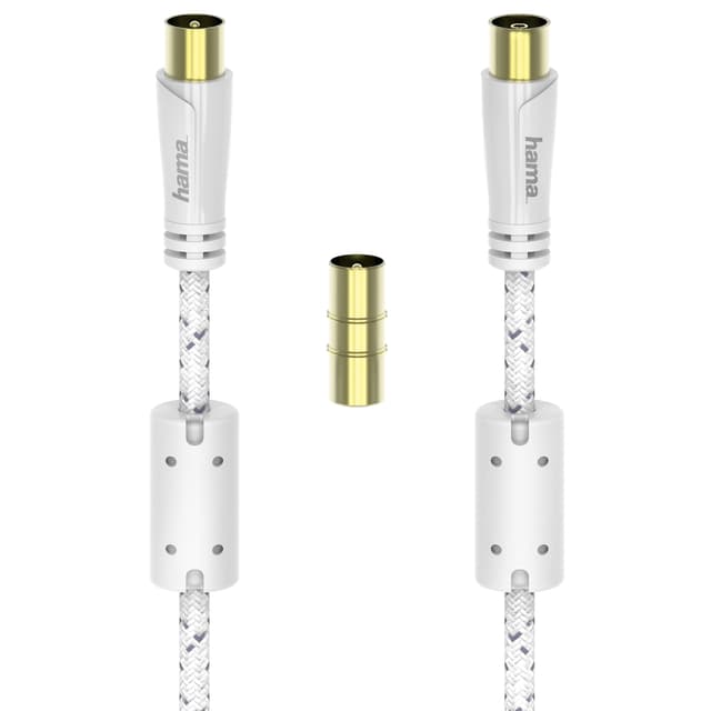 Hama antennkabel 120 dB (vit/10 m)