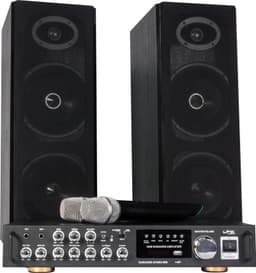 Karaokesetti langattomalla mikrofonilla ja Bluetoothilla